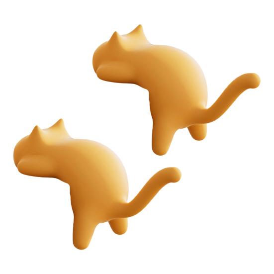 Милые Крючки-Зажимы для Края Стола Кошка Без Сверления Настольный Крючок-Вешалка Крючки Котенок Настольный Органайзер Крючки для Ключей Сумок Наушников