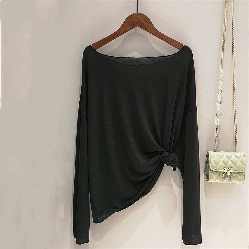 Солнцезащитная футболка женская летняя тонкая солнцезащитная куртка с капюшоном свободная рубашка с длинным рукавом верхняя часть