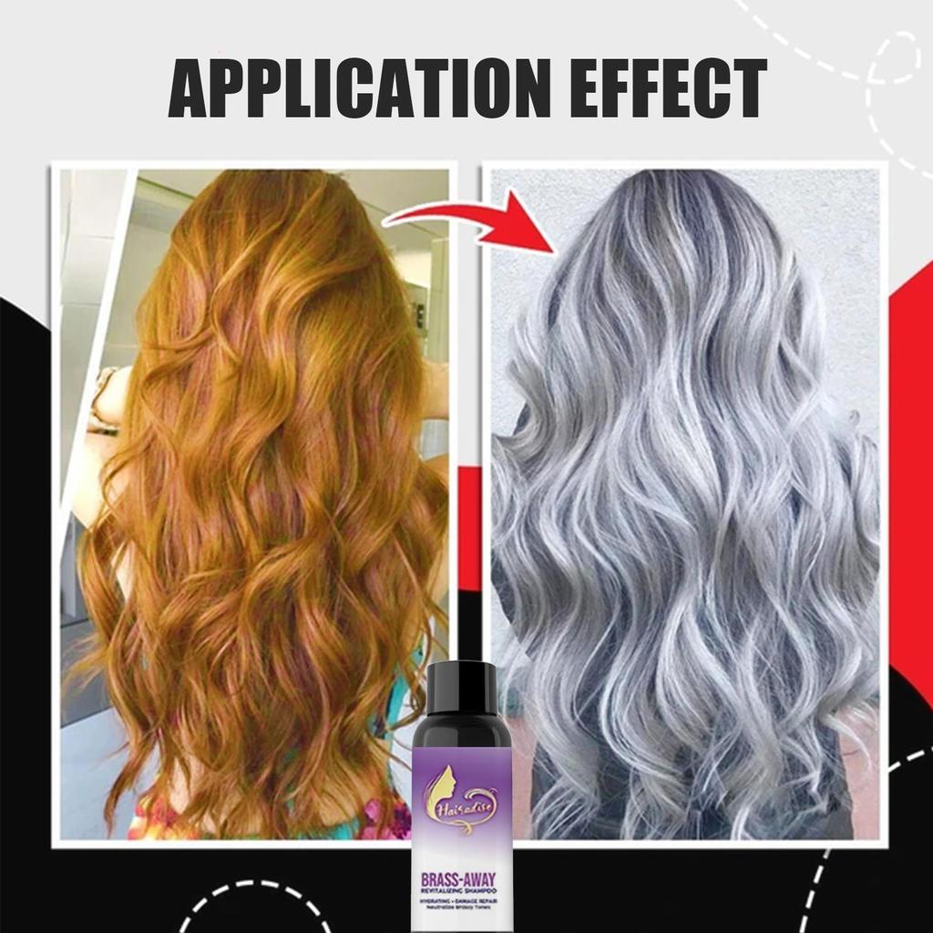 Шампунь Brass-корректор Фиолетовый отбеливается и становится серым после окрашивания 30мл