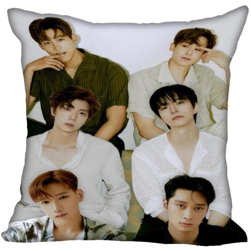 Подушка с принтом 2PM в стиле K-Pop, чехол для декоративной подушки, наволочка для диванной подушки на скрытой молнии, 45x45 см, 0216