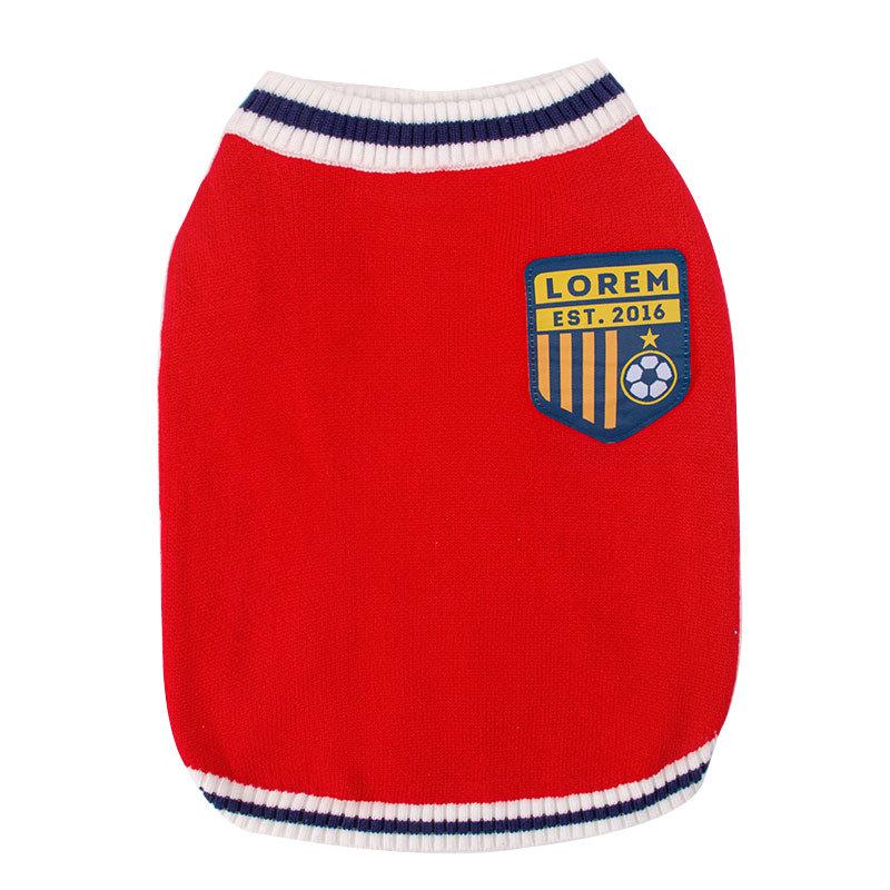 Большая Собака Осень и Зима Теплая Одежда Золотистый Ретривер Большая Собака Вязаный Свитер Бок Овчарка Само Лабрадор Одежда для Питомца