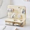 Pegboard Desktop   Simple Multifunctional Plastic Storage Rack with Drawers for Stationery Headbands