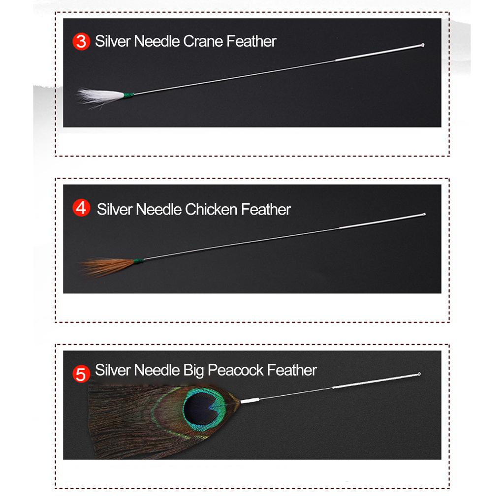 Набор для массажа ушей, набор для чистки ушной серы, гусиное перо, нержавеющая сталь, средство для удаления воска для ушей, светящийся ухо