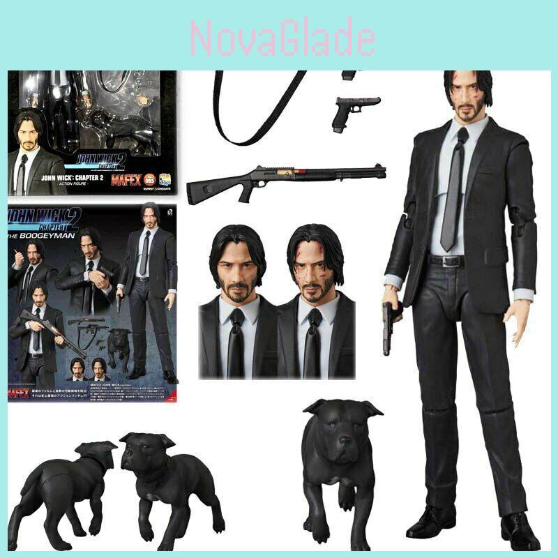 Authentic Style Medicom Toy Mafex 085 John Wick Chapter 2 Action Figure In Compact 16cm Size With Fine Workmanship