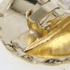 CHANEL COCO Mark Earring Matelasse Plated Gold 37.5g Women Used