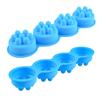 Cake Mold 4 Grids Reusable Non-stick Temperature Resistant DIY Round Silicone Massage Soap Mold Household Supplies