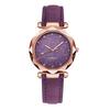 Ladies Fashion Korean Rhinestone Rose Gold Quartz Watch Female Belt Watch