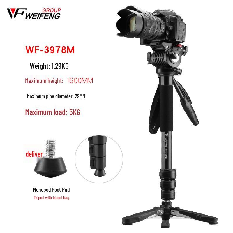 Weifeng 3958M Портативный монопод для DSLR, треккинговая палка и поддержка для камеры для путешествий и свадеб