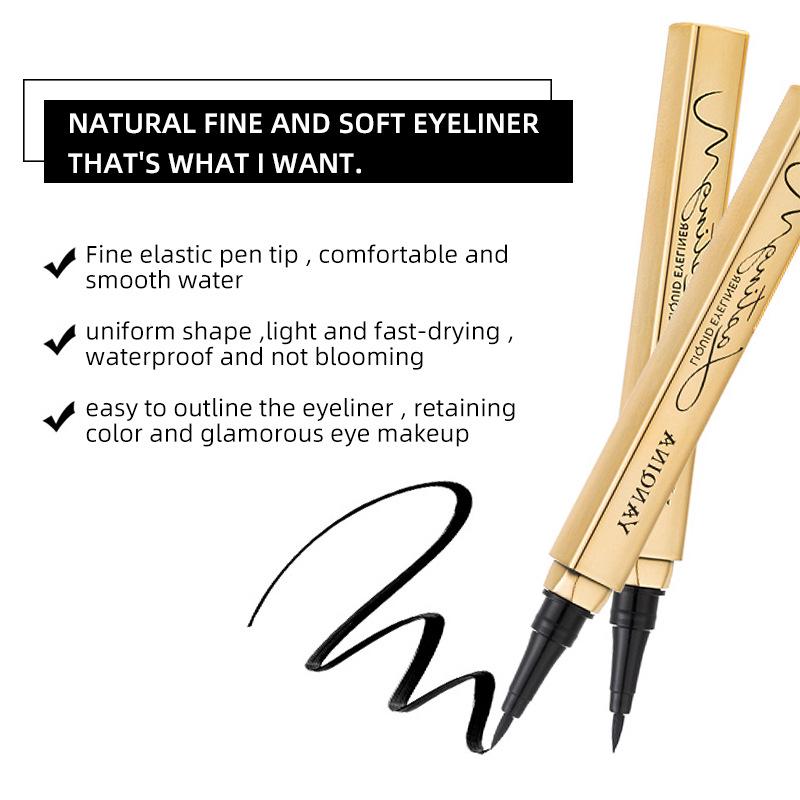 4D черная подводка для глаз, водостойкая жидкая подводка для глаз, косметическая ручка, долговечная быстросохнущая подводка для глаз, карандаш для глаз