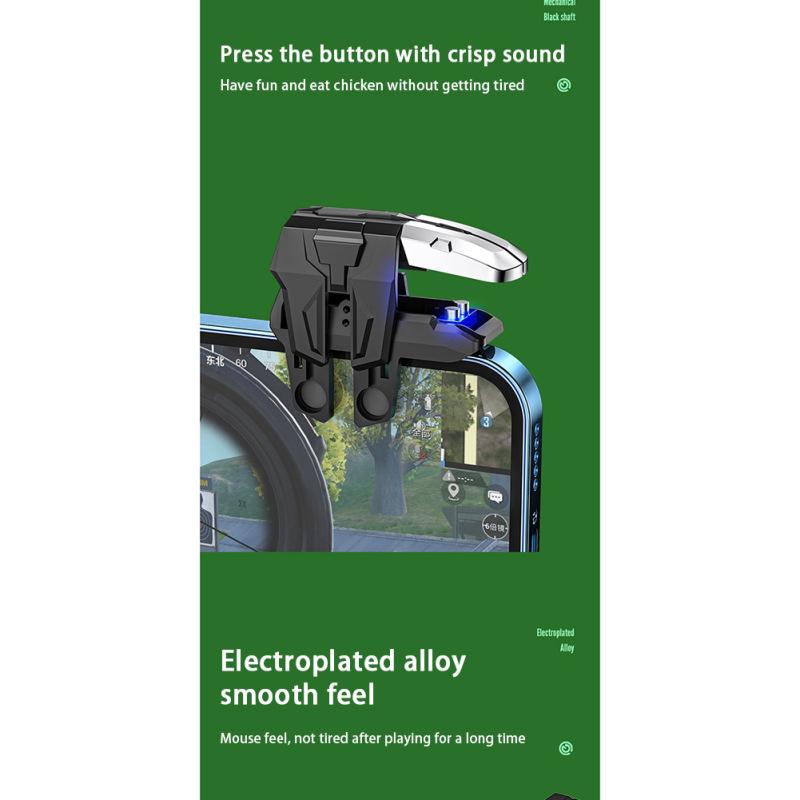 Новый! 1 пара M-01, шестипальцевый мобильный игровой триггер для телефона, игровой контроллер, кнопка, эргономичный геймпад