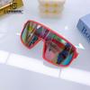 Children'S Sunglasses Trend Boys And Girls Fashion Street Photography One-Piece Large-Frame Glasses Boys And Babies Sunglasses Uv Protection