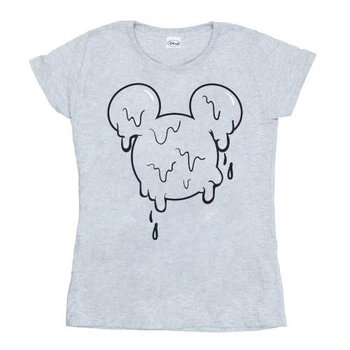 Disney Womens/Ladies Mickey Mouse Ice Cream Head Cotton T-Shirt