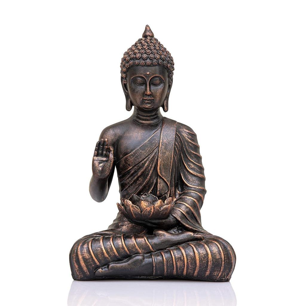 Новая статуя сидящего Будды, экспонат, идол, предметы домашнего декора для гостиной и подарки