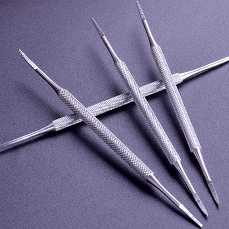 High Quality Satin Edge Onychomycosis Toe Nail File Double Ended Paronychia Stainless Steel Podiatry 1PC Toe Nail Lifter Ingrown Jewelry Accessory
