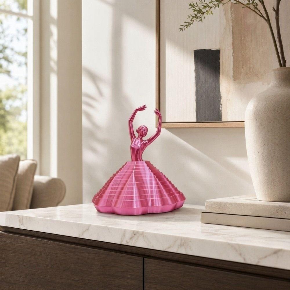 PLA Plastic 3D Printing Ballet Dancers Models Twirling Decompression Toys Women Gift