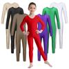 Kids Girls Long Sleeves Ballet Dance Gymnastics Leotard Jumpsuit Unitard Dancewear
