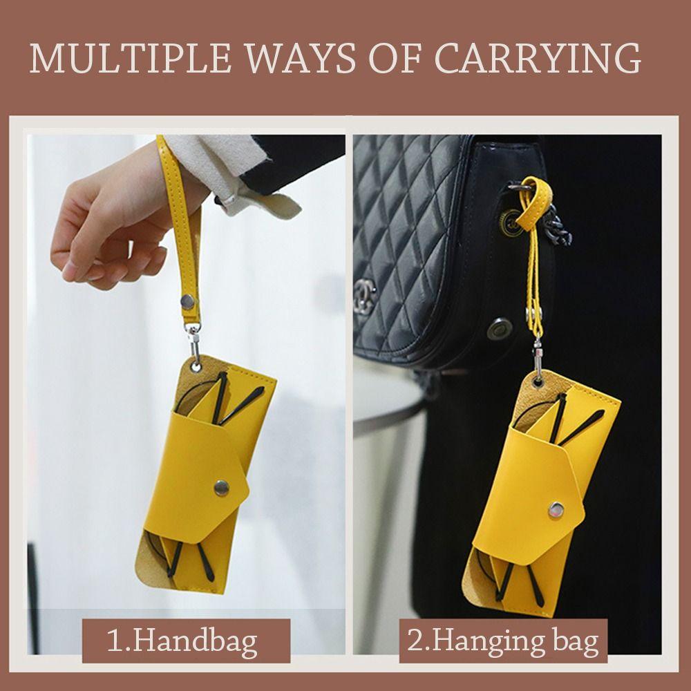 Дорожный Портативный Ручной Работы Коробка для Хранения Очков Сумка для Очков Чехол для Солнцезащитных Очков ПУ Кожа