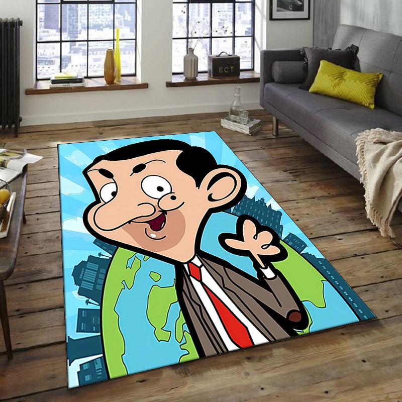 1pc Mr Bean2 Design Area Rug - Non-Slip, Soft & Cozy Floor Mat for Living Room, Bedroom, Office - Indoor/Outdoor Decorative Carpet