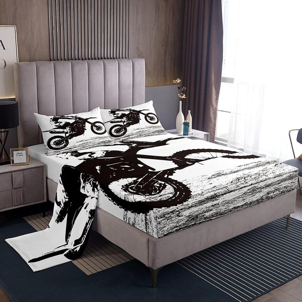 Крыса Грызун Узор Шапка для кровати Комплект постельного белья из четырех предметов Спальня Общежитие Постельное белье Украшение