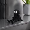 Декор комнаты на Хэллоуин, 3D-печатная шарнирная фигурка призрака, Игрушка с подвижными суставами, Забавная игрушка-орнамент с капюшоном для снятия стресса, для декора рабочего стола,