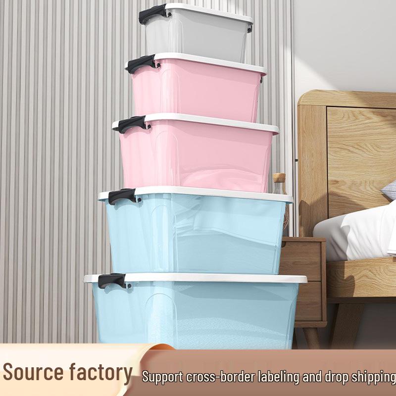 Multifunctional Plastic Storage Box for Clothes, Toys, Car, and Household Organization