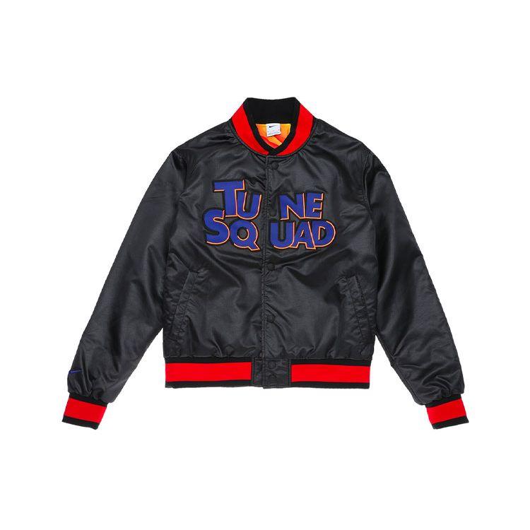 Nike X Космический Джем: Новая университетская куртка Legacy Tune Squad (Азия) Черный/Белый/Конкорд Мужская Верхняя Одежда DJ3892-010