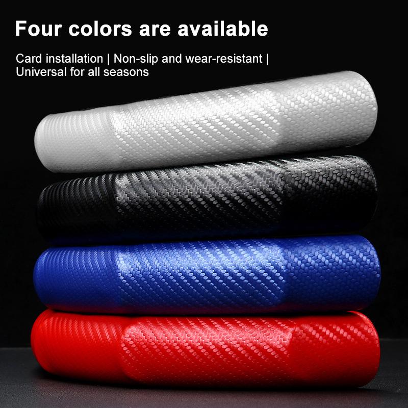 2pcs Carbon Fiber Non-Slip Steering Wheel Cover Car Accessories For BMW Mini Cooper F54 F55 F56 R56 R60 SONE Roadster Clubman Coupe