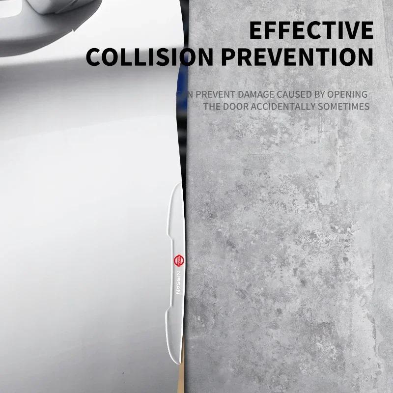 4 шт./комплект Прозрачный Защитный Протектор от Столкновений на Дверь Автомобиля Полоса-Бампер Наклейка Для Nissan X-trail Almera Qashqai Tiida Аксессуары