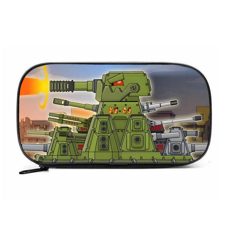 Пенал Tank KV44 большого объема - износостойкий Оксфордский тканевый пенал-органайзер для мальчиков