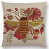Чехол на подушку в индуистском стиле Мандалы Цветочный Животные Цветок Олень Слон Кит Пчела Свинья Панголин Белка Лягушка Чехол на диванную подушку