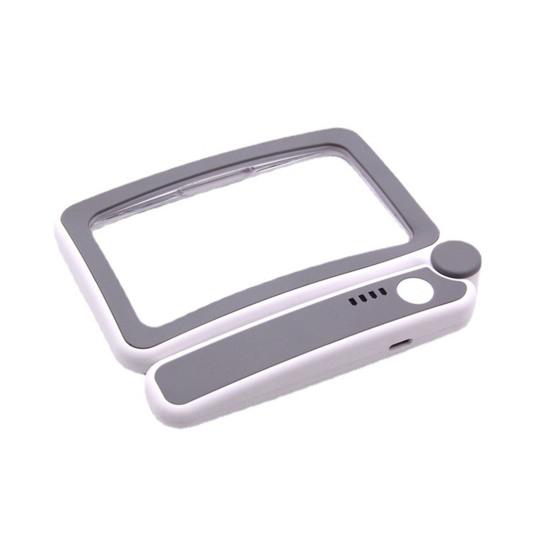 Увеличительное стекло со светодиодной подсветкой. Складная конструкция ручки. Увеличение высокой мощности. Легкая ручная лупа. Помощь при чтении для пожилых людей.