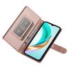 Чехол для Huawei nova 14 Pro 5G Кожаный чехол-кошелек с карманом на молнии и ремешками