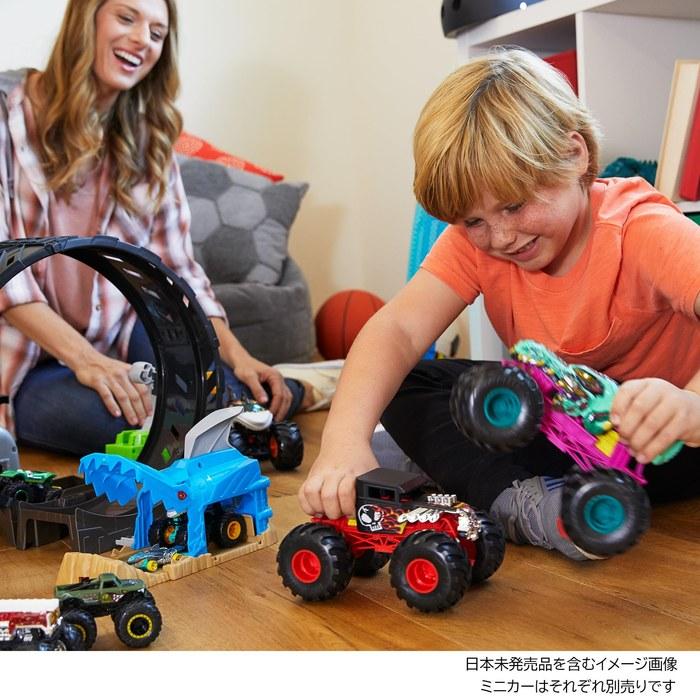 Hot Wheels Monster Trucks Big Size Bone Shaker 1/24 Scale Toy Vehicle Diecast 3+ Red HNM40 [4] Bone Shaker 1/24