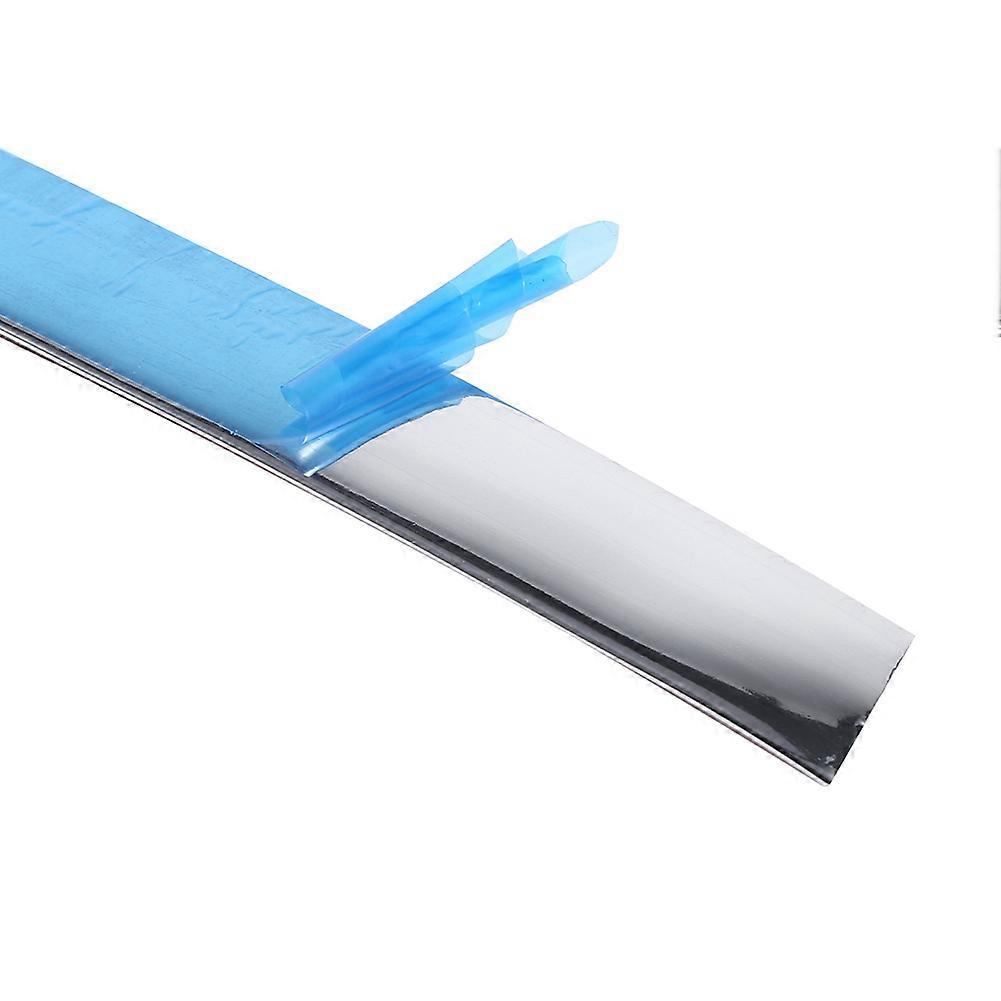 Universal Car Interior Exterior Bumper Protector Strip Moulding Trim Decoration Tape Silver