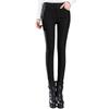Warm and Skinny Solid Slimming [WoauNuiHll] Women's Fleece-Lined Pants, Cold-Proof, High-Waisted Pants, Color, Trousers, Thick, Warm, Slimming,