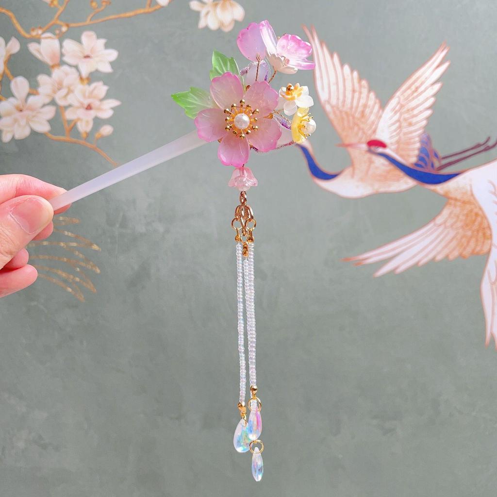 Старинная ретро-китайская шпилька для волос ханьфу для девочек