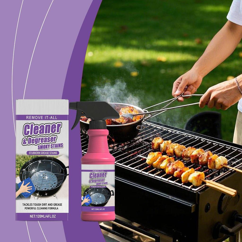 Outdoor Barbecue Cleaner, Multi-purpose Barbecue Grill Cleaner, Spray Grill Cleaner,120ml