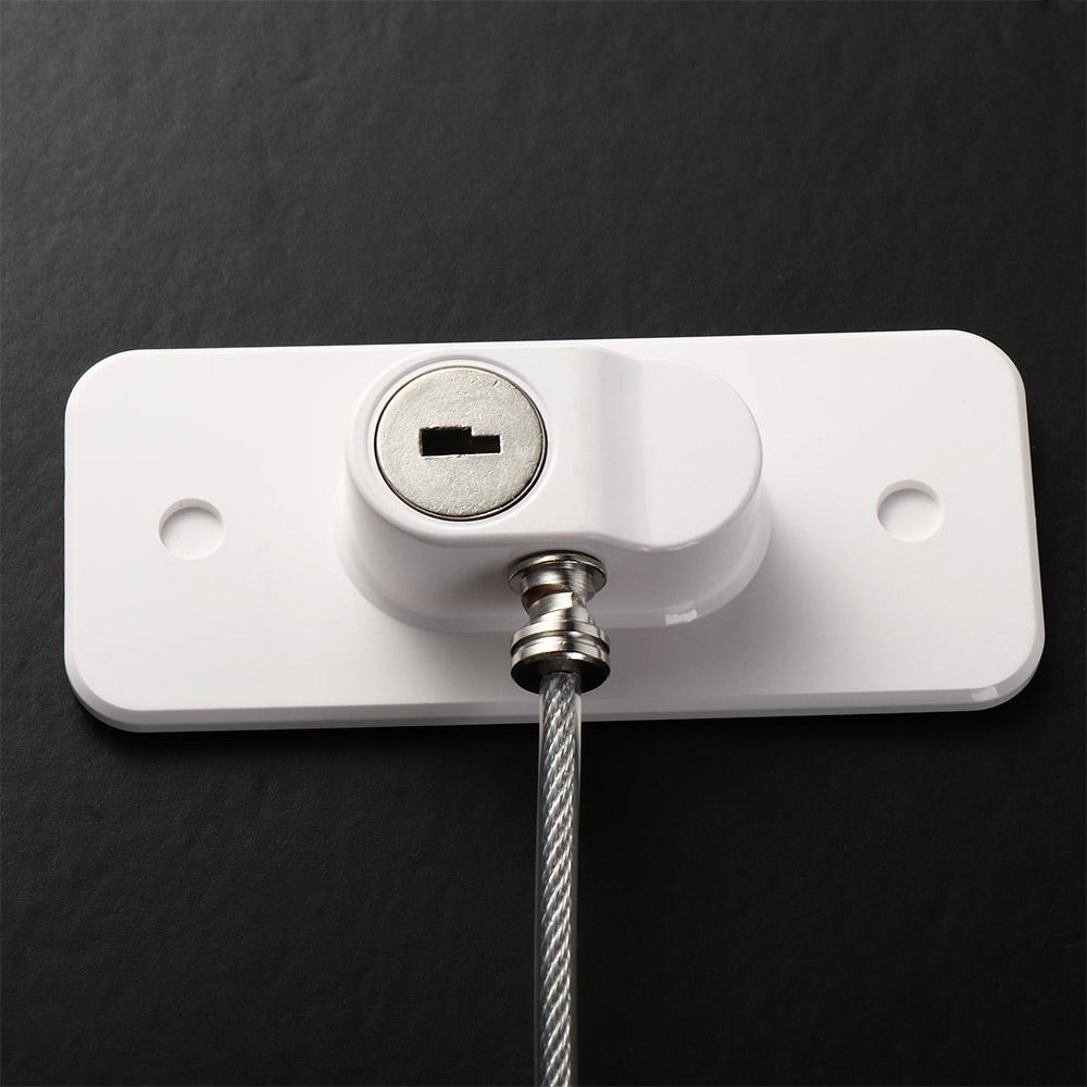 Пластиковый замок для окон с ключом, ограничитель безопасности двери, детский замок для окон, холодильник