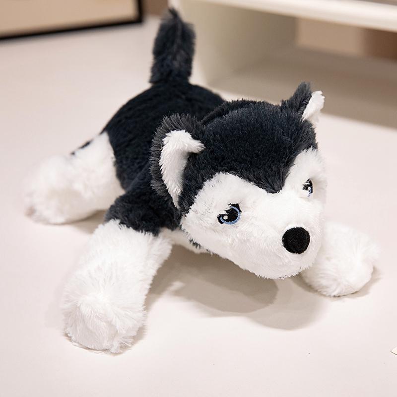 26/57cm Simulation Husky Dog Plush Toy Simulation Stuffed Dog Animal Toys for Children Soft Baby Doll Kids Birthday Gift