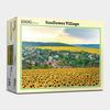 Пазл из 1000 деталей - Деревня Подсолнухов