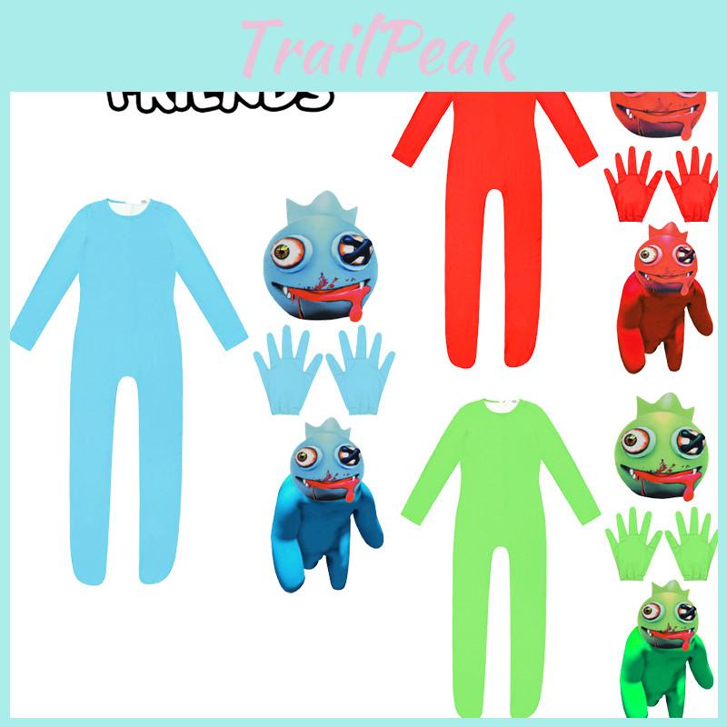 Унисекс комбинезон-маска Roblox Rainbow Friends Костюм для детей Переодевание