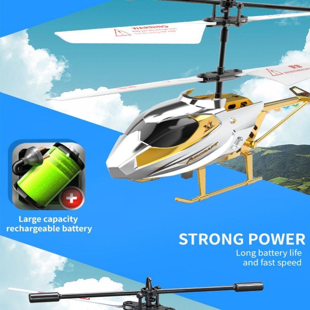 Red/ Blue/ Gold/ Silver Remote Control Plane Flying Helicopter Toy Children's Day Gifts