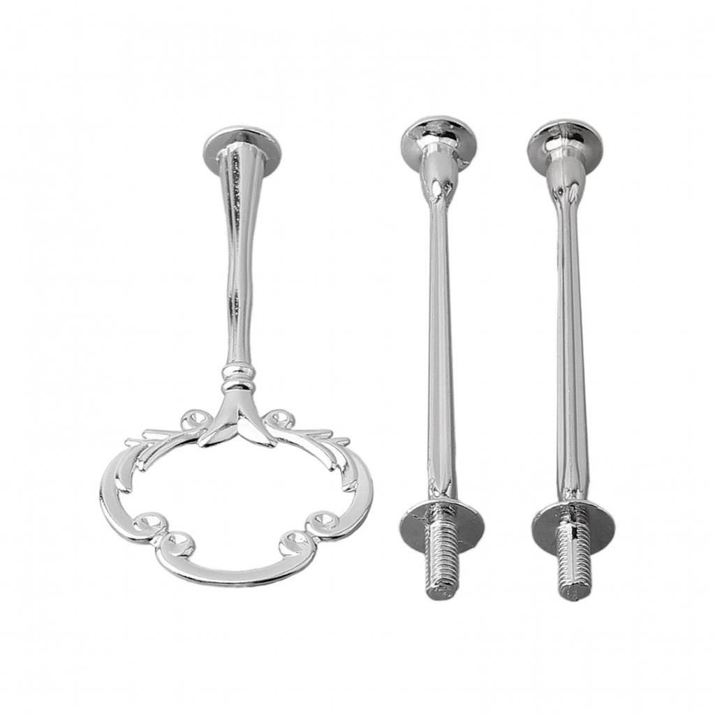 1 шт. Подставка для торта в европейском стиле, серебристая, съемная