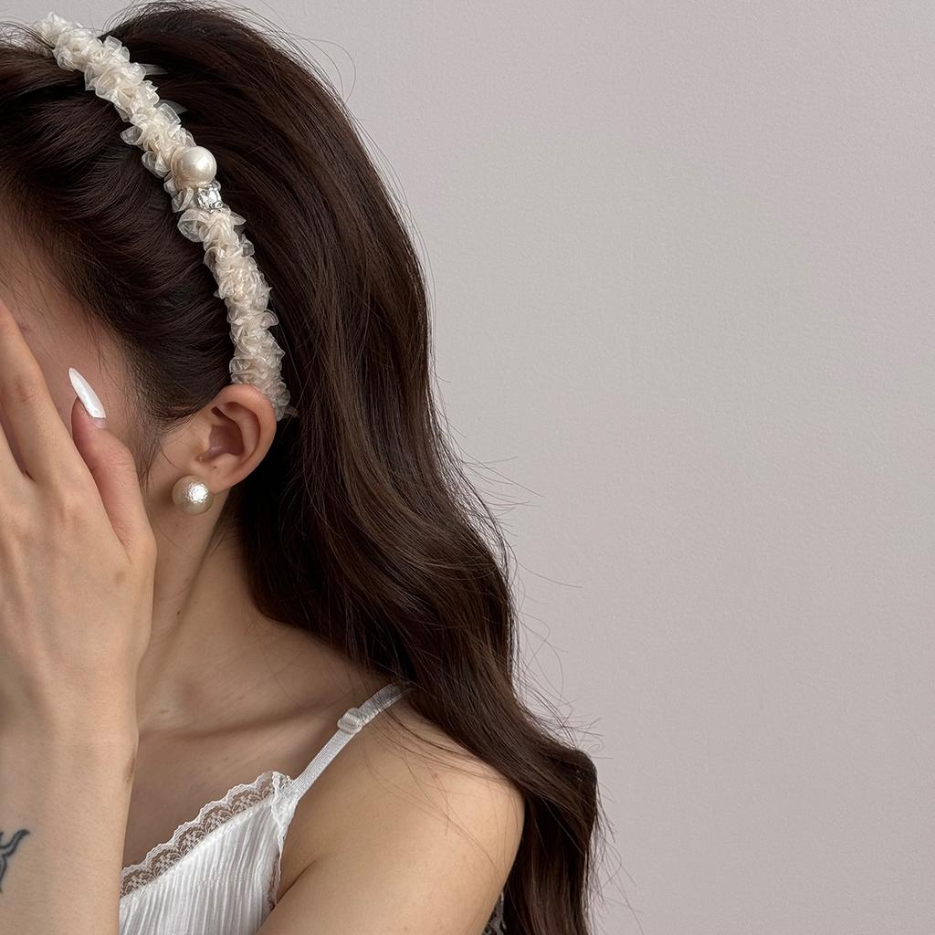 Резинки для волос для женщин, аксессуары для девочек, повязки на голову, корейский страз, фасинатор, дизайнерские винтажные обручи, жемчужные сладости, ведущие в моде