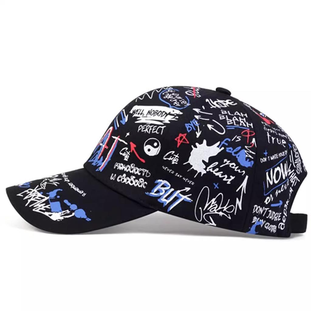 Korea Graffiti Fashion Hipster Hat Personality Trend Men's And Women's Baseball Caps Hip Hop Caps