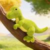 Мультяшная зеленая игрушка-динозавр, мягкая, милая, кавайная, Трицератопс, Тираннозавр, Стегозавр, Плюшевая игрушка для детей, на день рождения