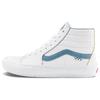 Sk8 High Top Skate Shoes Unisex Sneakers White Blue VN0A5FCCZ5D