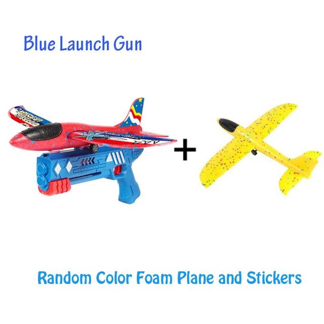 Детский пенный самолет 10M Пусковая катапульта Самолет-пистолет Игрушка Детская игра на улице Пузырьковая модель Стрелялка Летающий карусель Игрушки Подарки