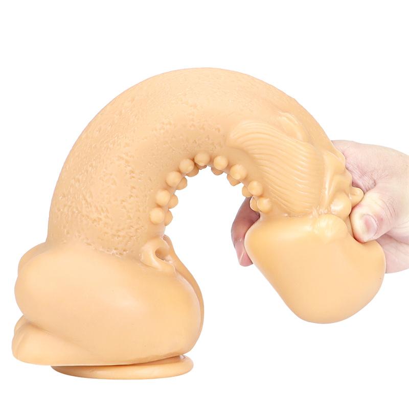 Женская Большая Лысая Голова Анальная Пробка Мягкое Расширение Заднего Двора Анус Большой Толстый Дилдо Дилдо Мастурбатор