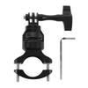 Handlebar Camera Mount Clamp Black Aluminum Alloy 360 Degree Rotating Motorcycle Handlebar Mount